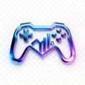 电竞比分网流线型发光电竞品牌Logo